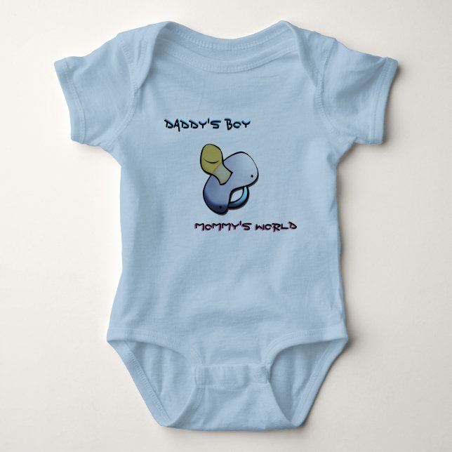 Daddy's boy & Mommy's world T-shirt (Framsida)
