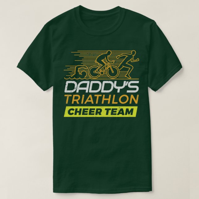 Daddys Cheer Team Triathlon T Shirt (Design framsida)