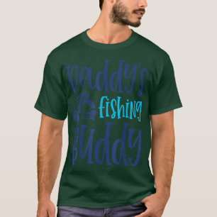 Daddys Fishing Buddy Angling Child Son Dotter Fi T Shirt