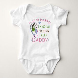 Daddys Fishing Buddy Pack Mina blöjor T Shirt
