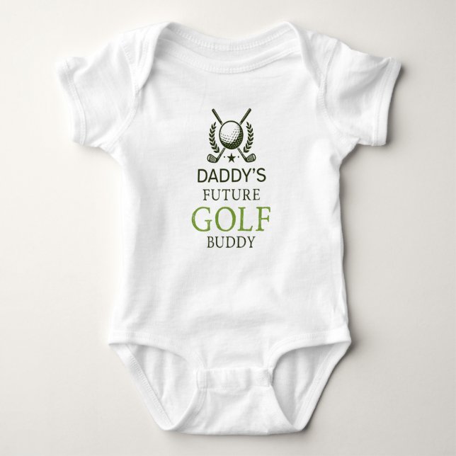 Daddy's Future Golf Buddy Cute Golfing T Shirt (Framsida)
