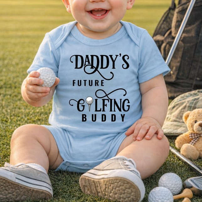 Daddy's Future Golfing Buddy Baby Bodysuit T Shirt (Skapare uppladdad)