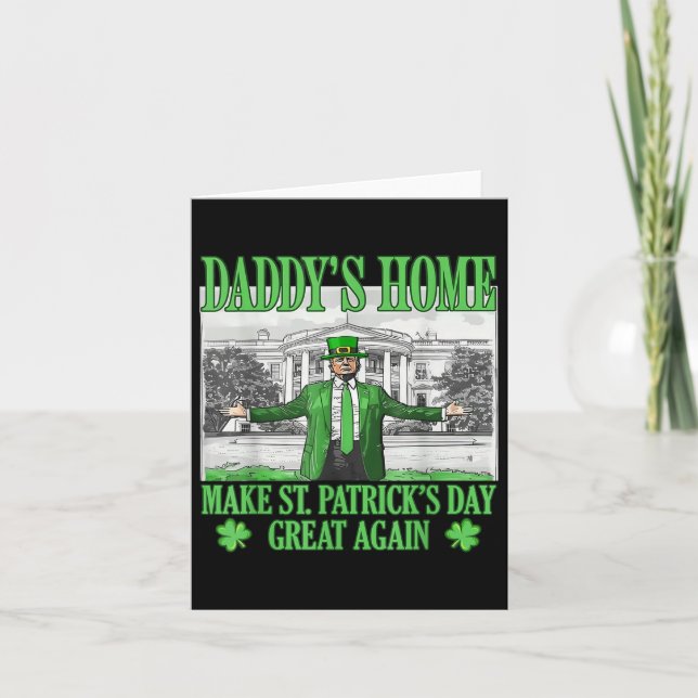 Daddys hemmakontera St patricks day igen Kort (Framsida)