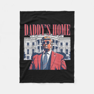 Daddys Home,trumma 2024 Ta Amerika tillbaka Fleecefilt