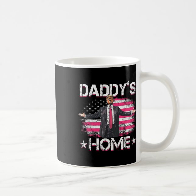Daddys Home Trump Rosa 2024 Funny Trump Ta Ameri Kaffemugg (Höger)