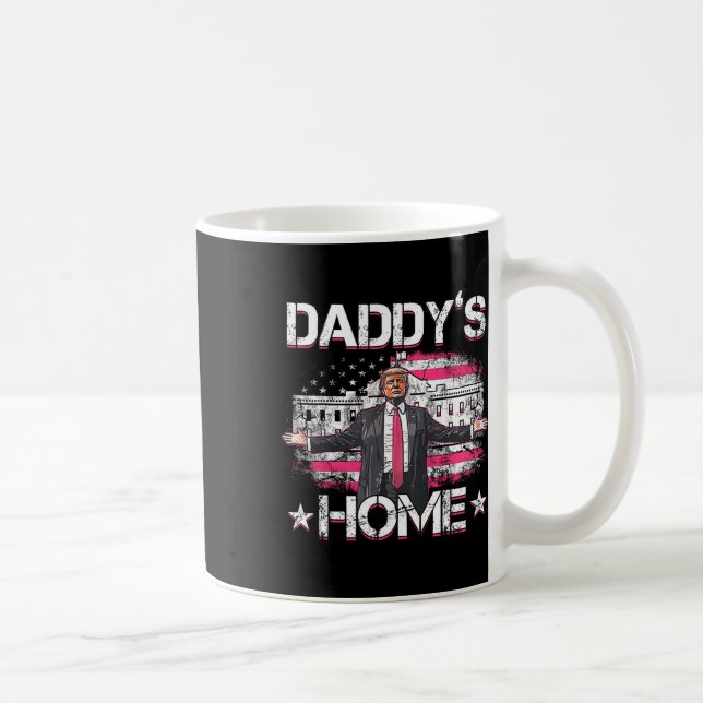 Daddys Home Trump Rosa 2024 Funny Trump Ta Ameri Kaffemugg (Höger)