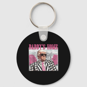 Daddys Home Trump Rosa 2024 Nyckelring