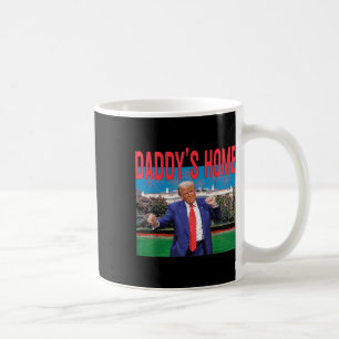 Daddys Home Trump Rosa Trump 2024 Ta America Bac Kaffemugg
