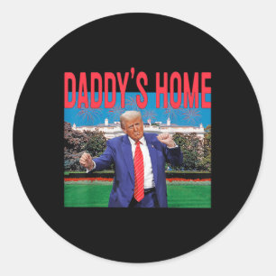 Daddys Home Trump Rosa Trump 2024 Ta America Bac Runt Klistermärke