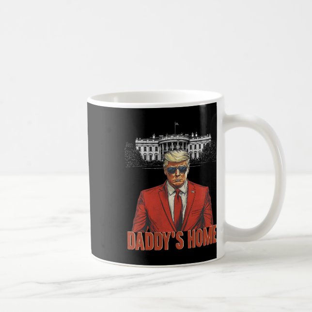 Daddys Home White House Trump 2024 Kaffemugg (Höger)