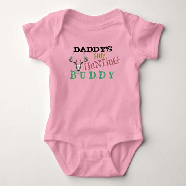 Daddys Hunting Buddy T Shirt (Framsida)