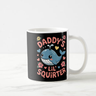 Daddys Lil Squirter Funny Olämplig Vuxen Humo Kaffemugg