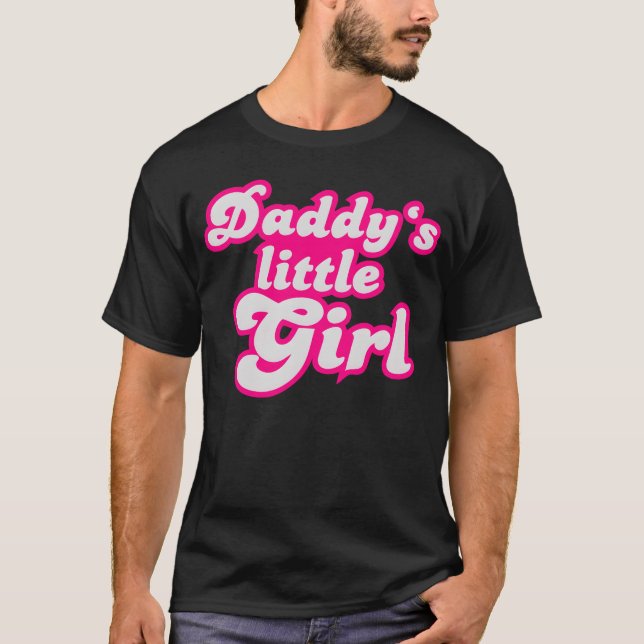 Daddys lilla flickfamilj t shirt (Framsida)