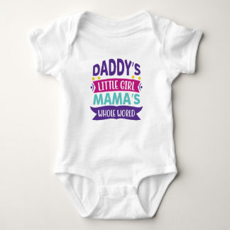 Daddys lilla mammografidräkt över hela baby t shirt