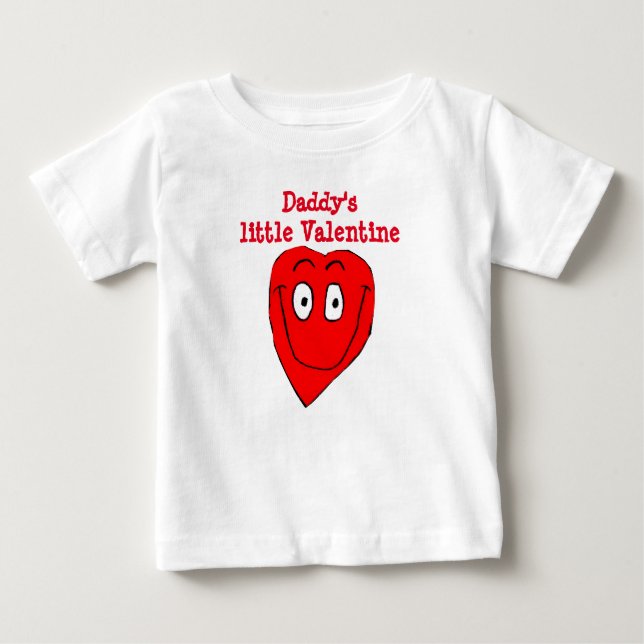 DADDYS LITE VALENTINE småbarn överst T Shirt (Framsida)