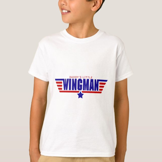 Daddys lite Wingman T-shirt (Framsida)