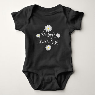 Daddys liten flickablomma en bietbebisbodysuit t-shirt