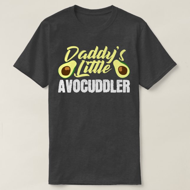 Daddys Little Avocuddler Baby Pappa pappa Avocado T Shirt (Design framsida)