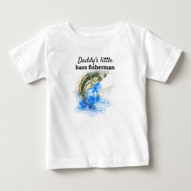 Daddys Little Bass Fisheries T Shirt (Framsida)