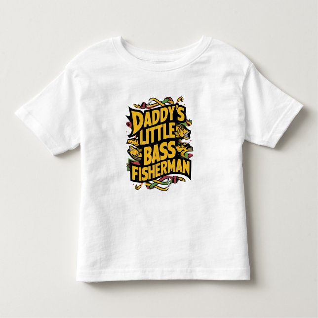 Daddys Little Bass Fisheries T Shirt (Framsida)