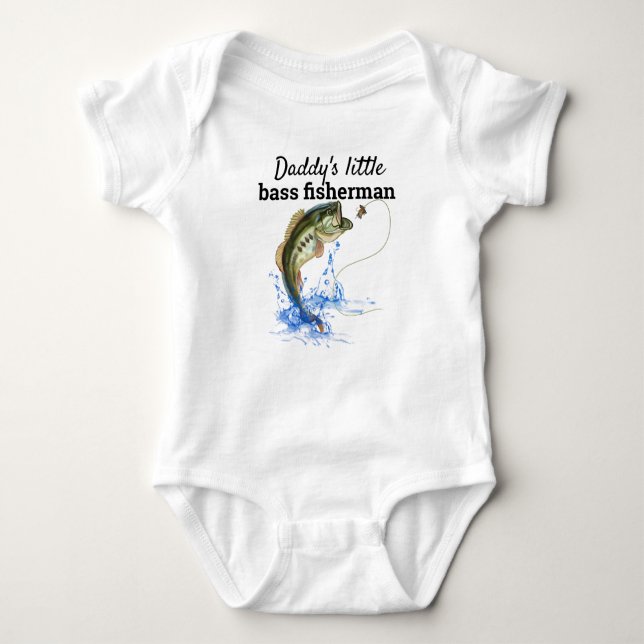 Daddys Little Bass Fisheries T Shirt (Framsida)