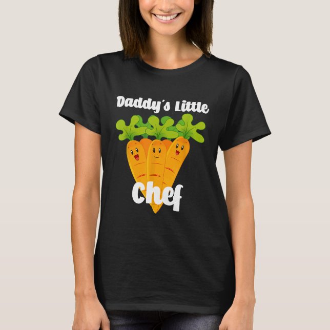 Daddys Little Chef Kid Chef T Shirt (Framsida)