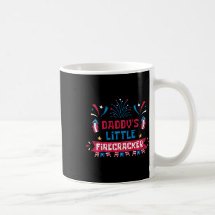 Daddys Little Firecracker Independence day Firewor Kaffemugg