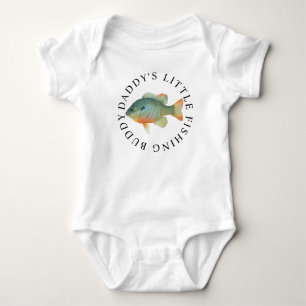 Daddys Little Fishing Buddy Baby Bodykostym T Shirt