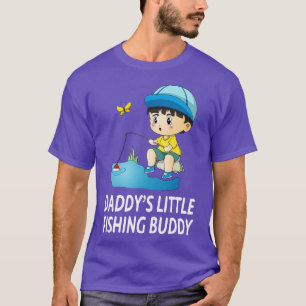 Daddys Little Fishing Buddy Cute Boy T Shirt
