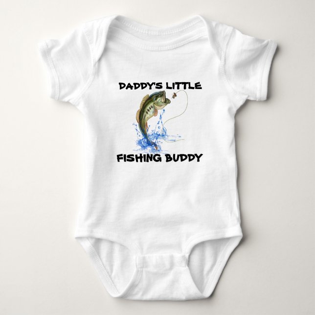 Daddys Little Fishing Buddy T Shirt (Framsida)