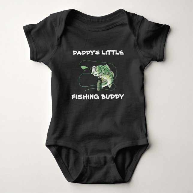 Daddys Little Fishing Buddy T Shirt (Framsida)