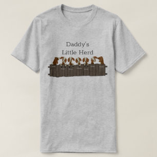 Daddys Little Goat Herd 7 Goats T Shirt