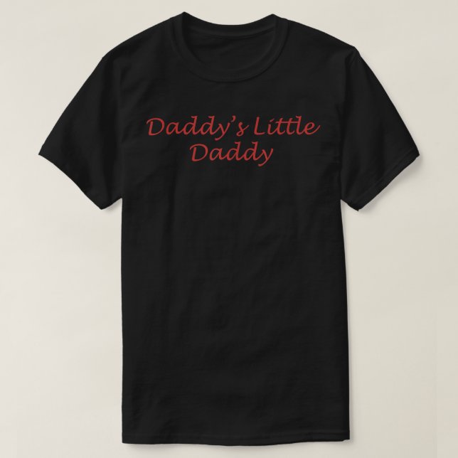 Daddys Little pappa Funny Tee for Fars dag (Design framsida)