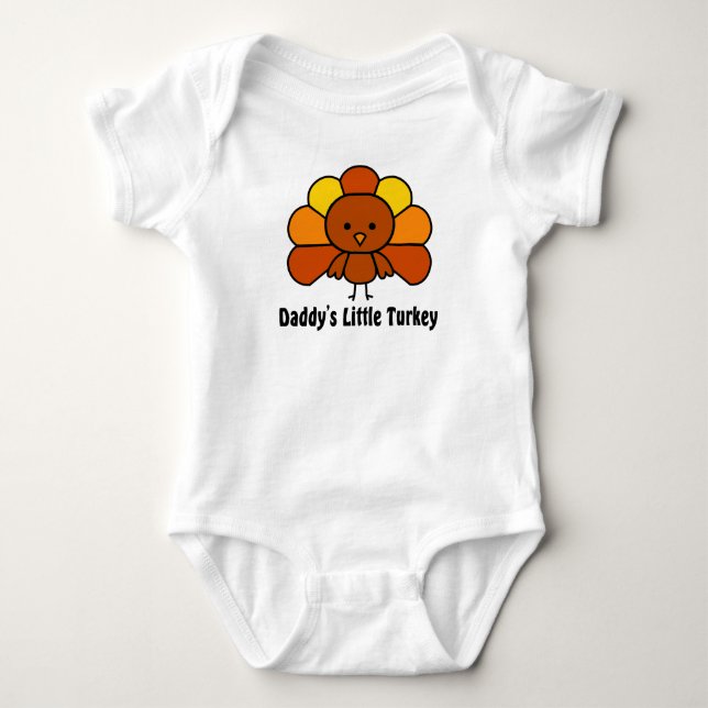 Daddys Little Turkey T-shirt (Framsida)