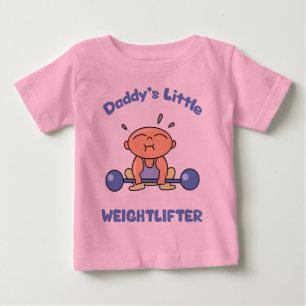 Daddys Little Weightlifter Kids Weightlift Tröja