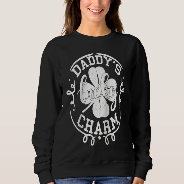 Daddy's Lucky Charm  St Patricks Day Boys Kids Sha T Shirt (Framsida)