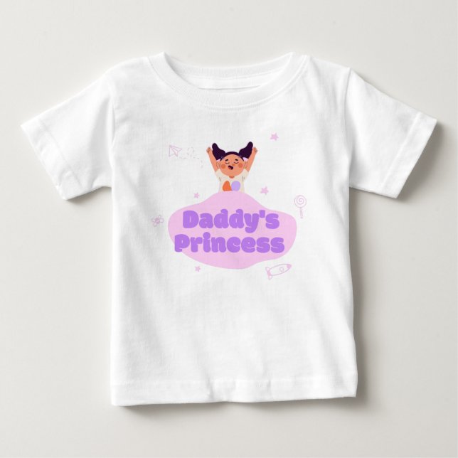 Daddys prinsessa är glad t shirt (Framsida)