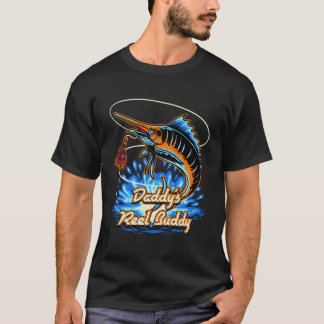 Daddys Reel Buddy Fisherman Far Hob Pappa T Shirt