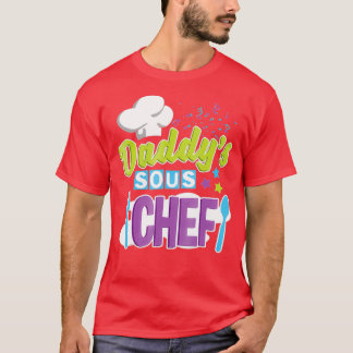 Daddys Sous Chef Kids Cooking T Shirt