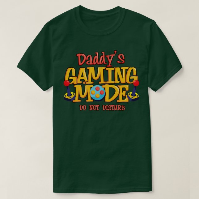 Daddys spelläge t shirt (Design framsida)