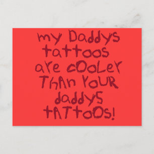 Daddys Tattoos Sten Vykort