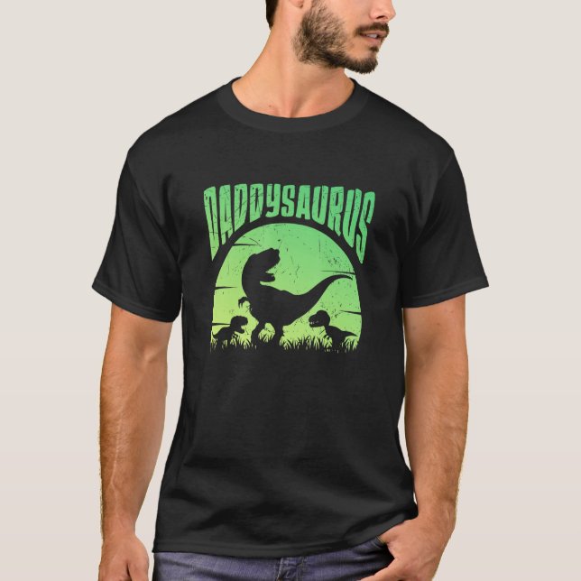 Daddysaurus - Daddy T Rex Great Fatheru2019s Day G T Shirt (Framsida)
