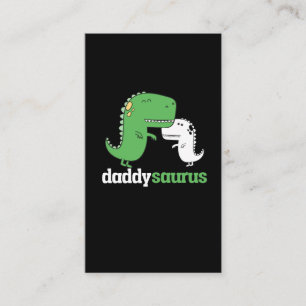 Daddysaurus Dinosaur Far Dino Pappa Visitkort