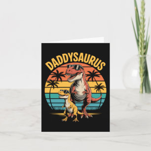 Daddysaurus Dinosaur Sommar Fars Dag Kort