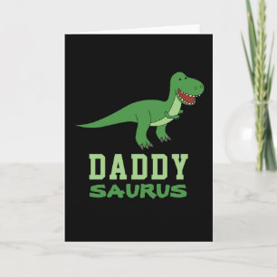 Daddysaurus Dinosaur T-Rex Dino Pappa Fars dag Kort