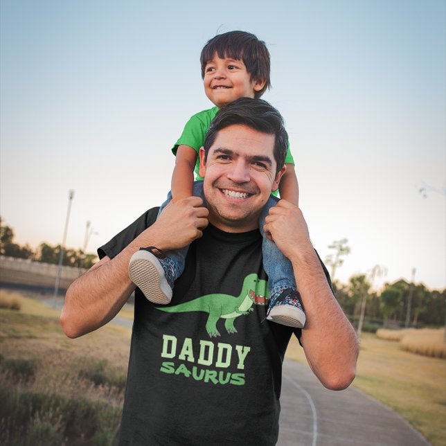 Daddysaurus Dinosaur T-Rex Dino Pappa Fars dag T Shirt (Skapare uppladdad)