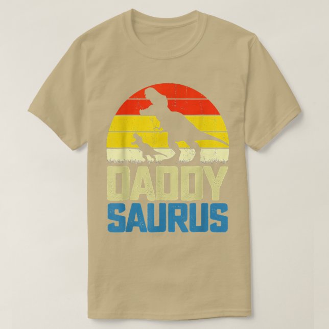 Daddysaurus Fars dag Gift T Re Pappa Saurus Manar Shirt (Design framsida)