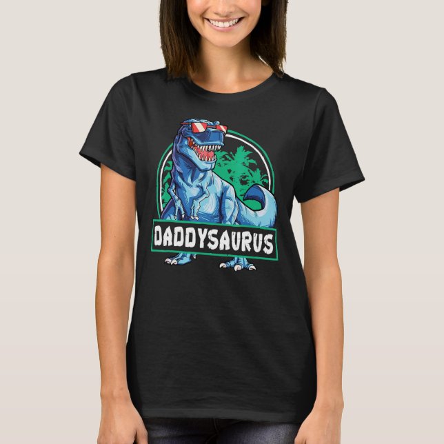 Daddysaurus Fars dag Rex Dinosaur Daddysaurus M T Shirt (Framsida)