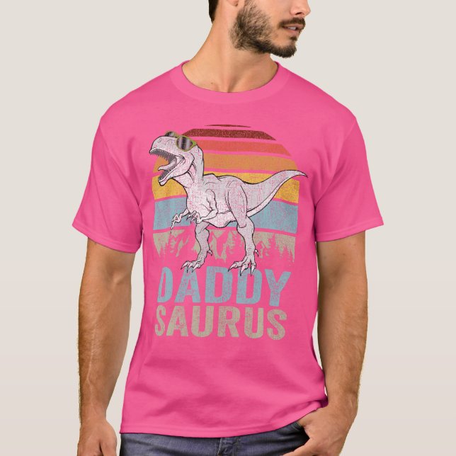Daddysaurus pappa Saurus t Rex Family Matching Din Shirt (Framsida)