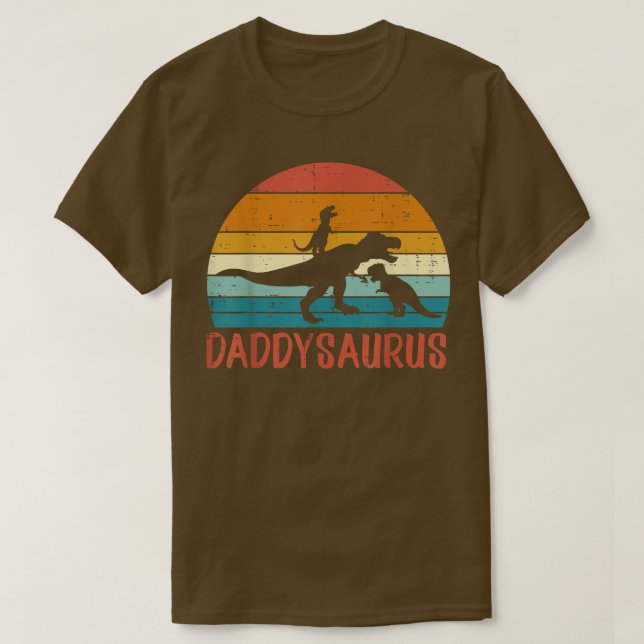 Daddysaurus pappa Trex Fars dag Dinosaur Pappa Pa T Shirt (Design framsida)
